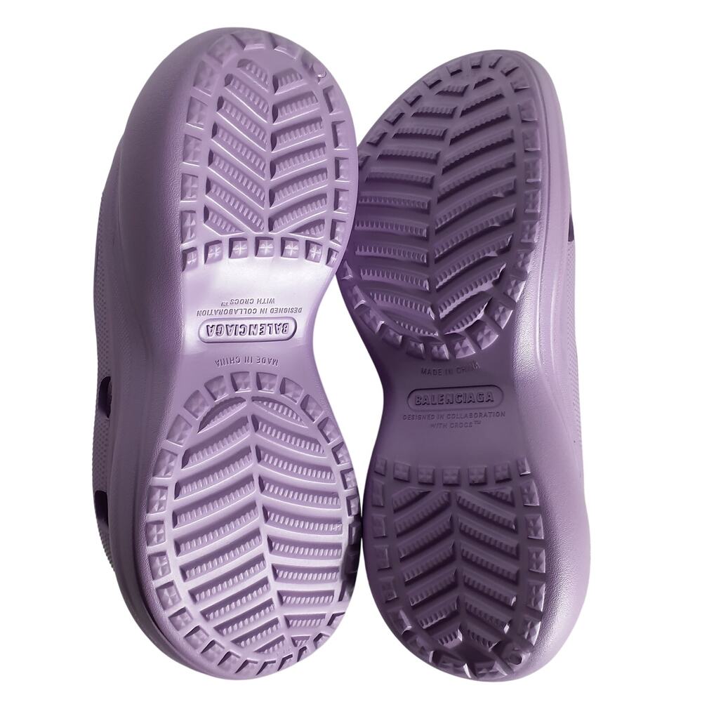 Balenciaga Platform Lilac Pool Crocs Slides Size FR 41 / US 11 - Picture 6 of 6